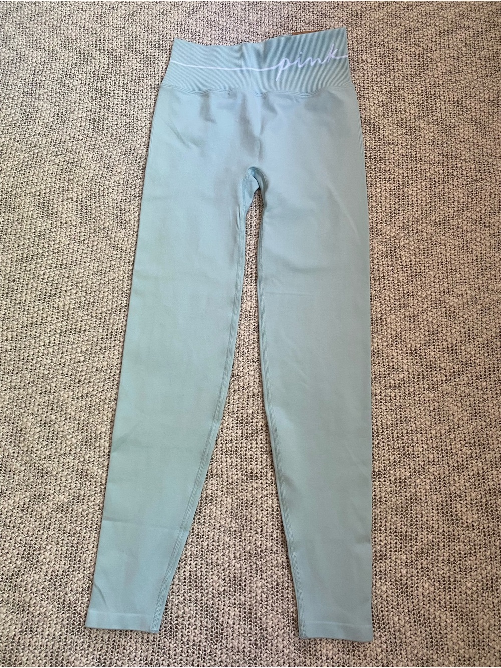 NWT PINK Victoria’s Secret Full Length Seamless High Waist Leggings Mint Small